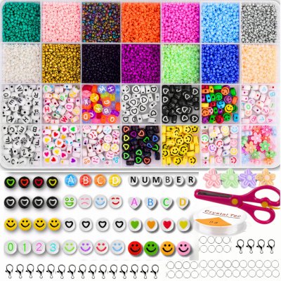 InnoVibe Korálky na výrobu náramků 107 dílů – Zboží Dáma