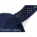 Guma pletená 5cm tmavě modrá Délka: 10cm – Sleviste.cz