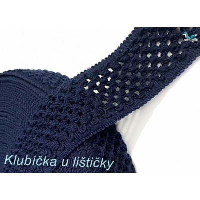 Guma pletená 5cm tmavě modrá Délka: 10cm – Sleviste.cz