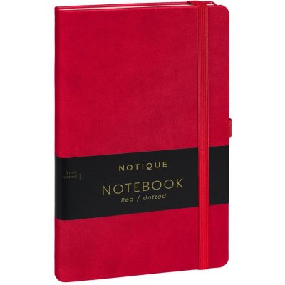 Notique Notes tečkovaný, červený, 13 × 21 cm – Hledejceny.cz