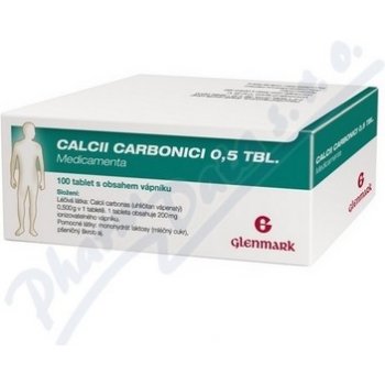 CALCII CARBONICI 0,5 TBL. MEDICAMENTA POR 0,5G TBL NOB 100