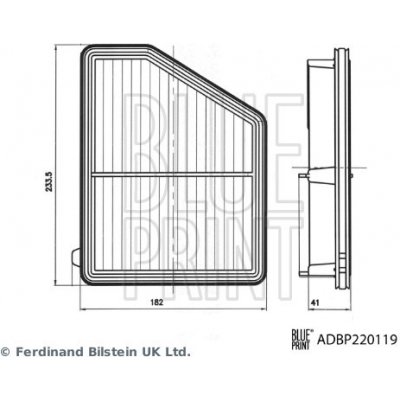 Vzduchový filtr BLUE PRINT ADBP220119 – Hledejceny.cz