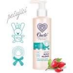 Onclé prémiové mycí mléko na tělo a vlásky s Bio šípkovým olejem 200 ml – Zboží Dáma