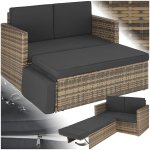 tectake 403688 zahradní ratanový nábytek korfu, varianta 2 přírodní – Zboží Mobilmania