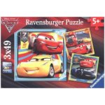 Ravensburger Disney Auta 3: Na závodech 3 x 49 dílků – Sleviste.cz