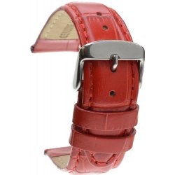Mavex Červený strukrurovaný kožený pásek
