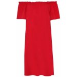 Top Secret dámské šaty se spadlými rameny červené – Zboží Mobilmania