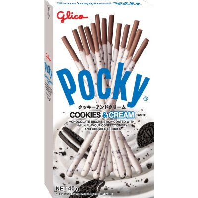 Glico Pocky tyčinka biscuit cookie & cream 45 g – Zboží Mobilmania