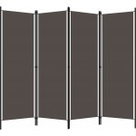 vidaXL 4dílný pokojový dělič antracit 200 x 180 cm – Zboží Dáma