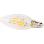 Tesla LED FILAMENT retro žárovka svíčka E14, 4.2W, 230V, 470lm, 25 000h, 2700K teplá, 360st,čirá – Zboží Mobilmania