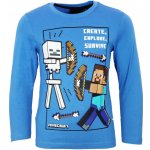 tričko minecraft dl.rukáv 0028 modrá – Sleviste.cz