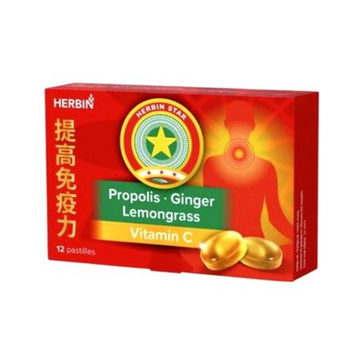 Herbin Propolis, zázvor, voňatka, vitamin C 12 pastilek – Hledejceny.cz