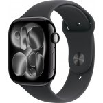 Apple Watch Series 11 GPS 46mm Jet Black Aluminium Case with Black Sport Band M/L MEUX4WF/A – Zboží Živě