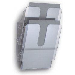 Durable Držáky na prospekty Flexiplus 2 A4 čirý na výšku