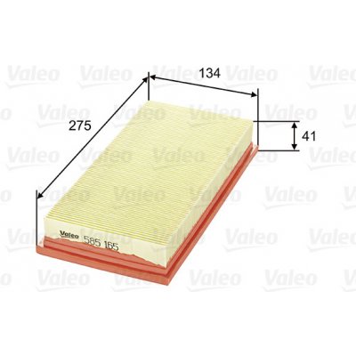 Vzduchový filtr VALEO 585165 – Hledejceny.cz