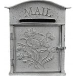 Světle šedá retro poštovní schránka Mail - 26*10*31 cm - Clayre & Eef – Sleviste.cz