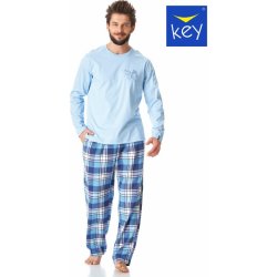Key MNS 615 B23 pánské pyžamo dlouhé sv.modré
