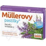 Dr. Müller Müllerovy pastilky šalvěj, vitamin C bez cukru zdravotnický prostředek při chřipce a nachlazení 36 ks – Zbozi.Blesk.cz