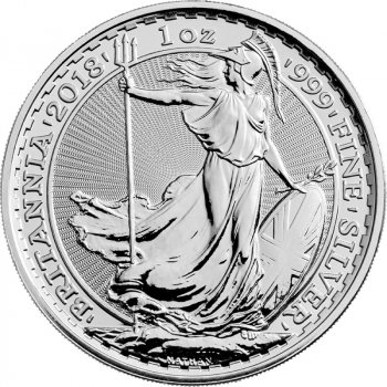 Stříbrná mince Britannia 1 Oz