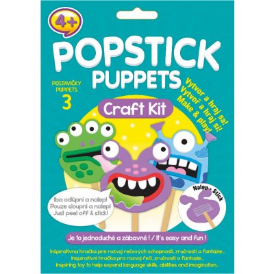 ARGUS Kreativní tvoření popstick puppets příšerky 19090004 – Zboží Mobilmania