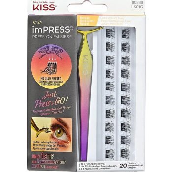 KISS Umělé trsové řasy imPRESS Press on Falsies Kit 01