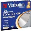 Verbatim DVD-RAM DataLife PLUS 4,7 GB 3x, Colour, slim box 3ks (43499)