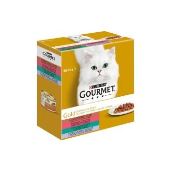 Gourmet Gold Cat kousky se zeleninou ve šťávě 8 x 85 g