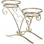 Dąstal STOJAN NA KVĚTINÁČ AVERY 49 x 66 CM ZLATÁ – Zboží Dáma