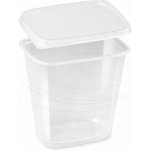 Miska hranatá průhledná 500 ml + víčko PP PP507 – Zbozi.Blesk.cz