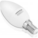 Whitenergy LED žárovka 6xSMD2835 C37 E14 3W 230V teplá bílá mléko