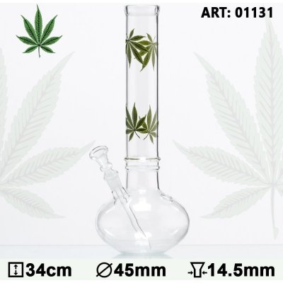 Multi Skleněný bong Leaf Bouncer 34 cm 45 mm – Hledejceny.cz