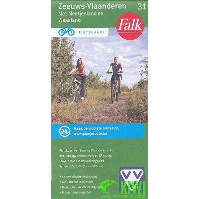 cyklomapa Zeeuws-Vlaanderen Meetjesland en Waasland 1:50 t. F
