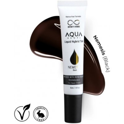 Infinity Aqua Drops hybridní tekutá barva na obočí Nemesis Black 15 ml – Zboží Mobilmania