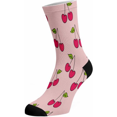 Walkee barevné ponožky Cherry fun Růžová