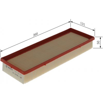 Vzduchový filtr BOSCH F 026 400 549 (F026400549) – Hledejceny.cz