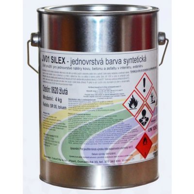 Silex JV01 syntetická barva na asfalt a beton 0100 10 kg bílá – Zboží Mobilmania