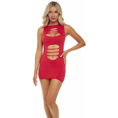 Pink Lipstick Can't Commit Dress Red – Zboží Dáma