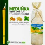 Hoxi Tělové svíce s Meduňkou v plátěném pytlíku 10 ks – Zboží Dáma