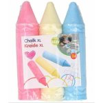 Teddies Křídy chodníkové XL 19x4,5cm barevné 3ks v sáčku – Hledejceny.cz