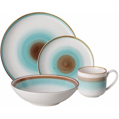 Lunasol Porcelánový set Gaya RGB Rustico 16 ks – Hledejceny.cz