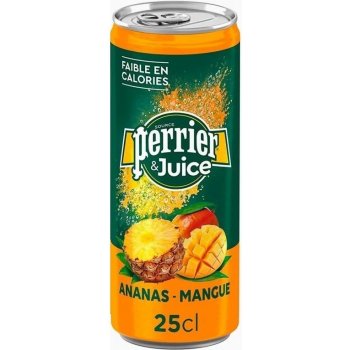 Perrier & Juice plech Ananas & Mango 250 ml