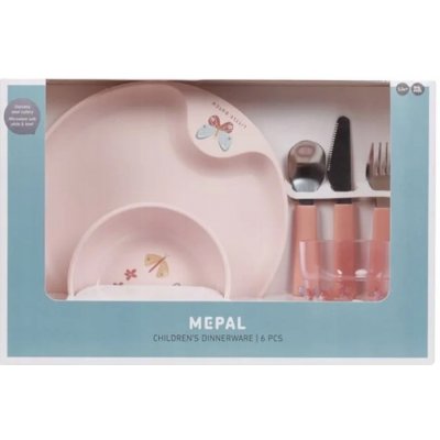 Little Dutch Dětská jídelní sada Květiny a motýli 6 ks – Zboží Dáma
