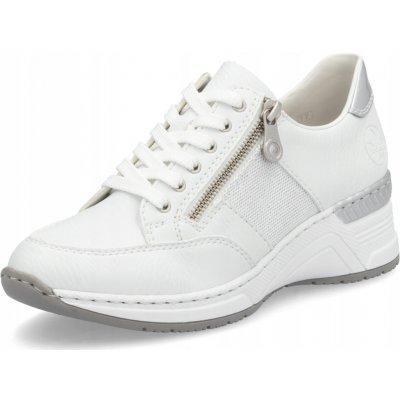 Rieker polobotky N4322-80 bílá – Zboží Dáma