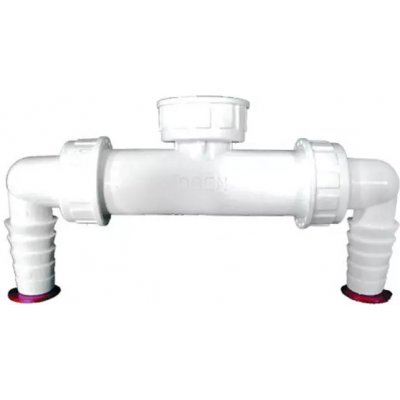 HL dvojitá přípojka pro pračku nebo myčku nádobí se zpětným uzávěrem, s plochým těsněním HL2.0 – Zboží Dáma