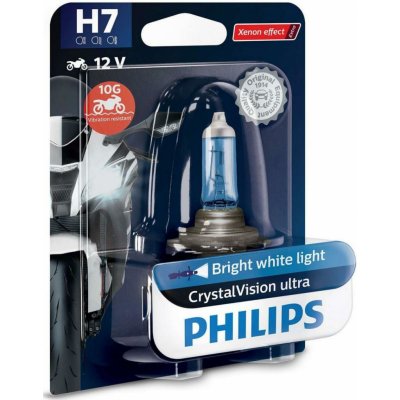 Philips CrystalVision Ultra Moto 12972CVUBW H7 PX26d 12V 55W – Zboží Mobilmania