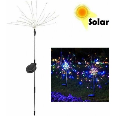 SOLAR H123 Solární řetěz 120LED RGB set 2 kusy – Hledejceny.cz