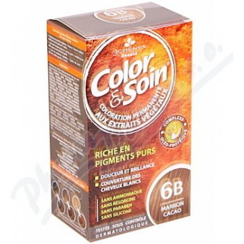 Color & Soin barva na vlasy 6B Kakaově hnědá 135 ml