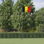 zahrada-XL Vlajka Belgie a stožár 5,55 m hliník – Hledejceny.cz