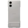 Pouzdro a kryt na mobilní telefon Sony Sony Xperia 5 V Stand Cover - šedé