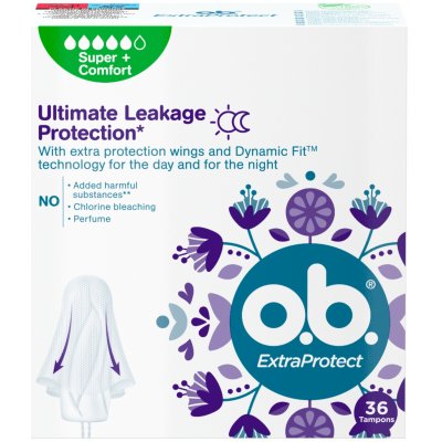 O.B. Extra Protect Super + Comfort tampony 36 ks – Hledejceny.cz